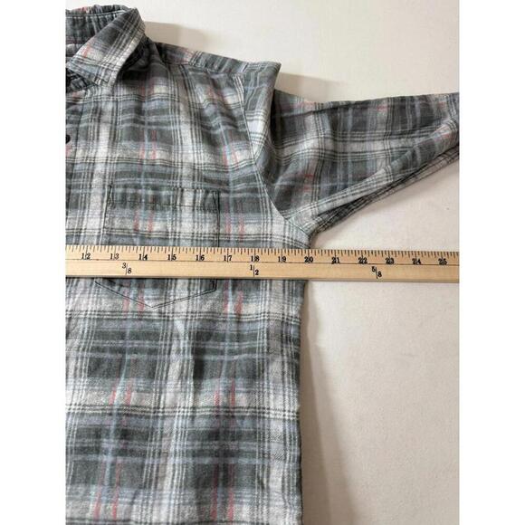 Outerknown Organic Cotton & Linen Plaid Light Flannel L/S Shirt Small - Picture 5 of 6